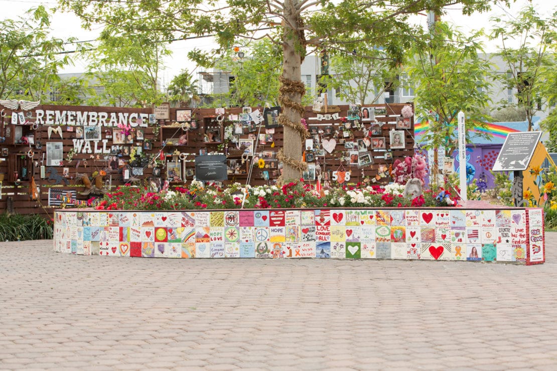 Healing Garden Memorial for October 1 Victims