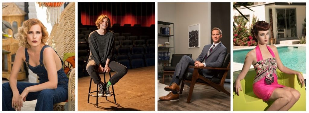Different ways to use chairs for posing people